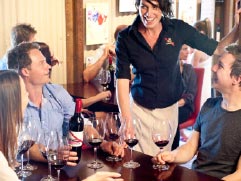 Wine tasting on winery tour in McLaren Vale